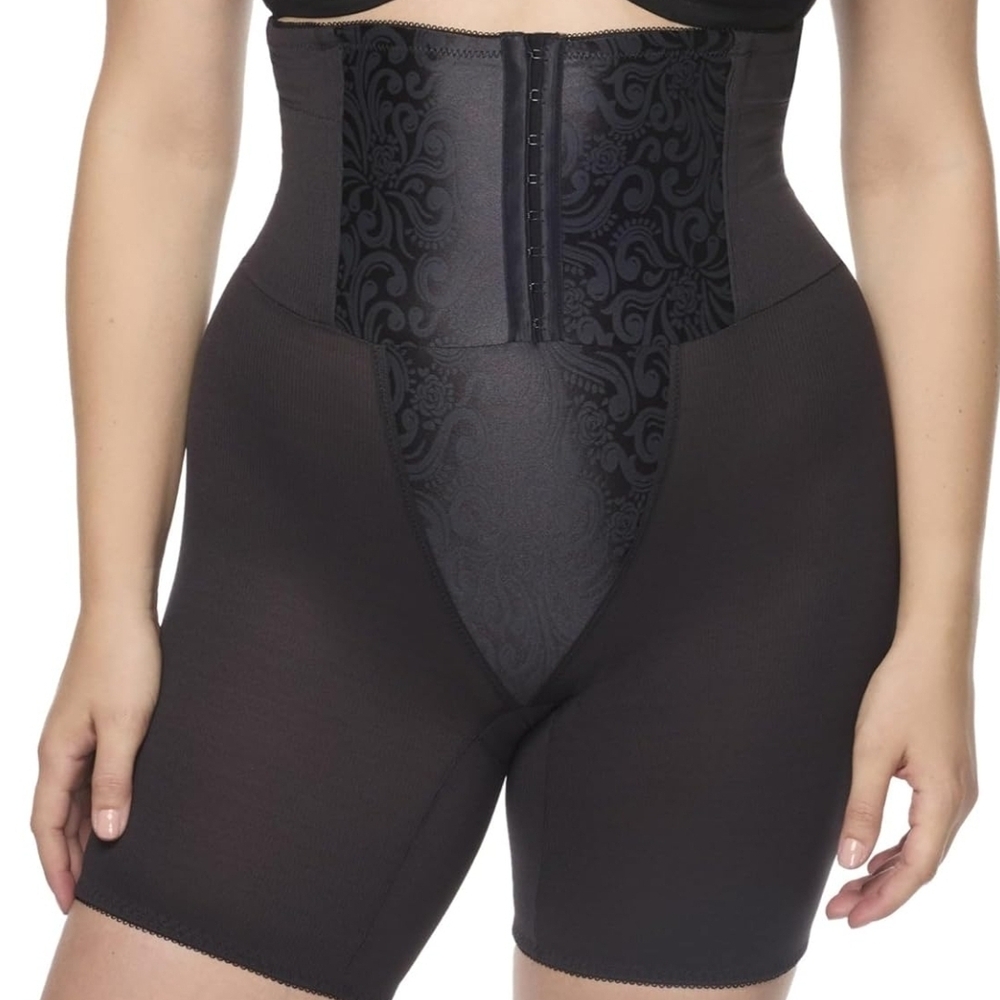Black Shapewear Intimates with Compression Panels